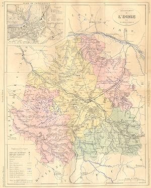 Departement de L'Indre; Plan de Chateauroux