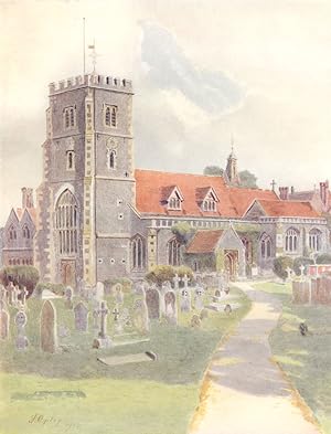 Seller image for Beddington Church for sale by Antiqua Print Gallery