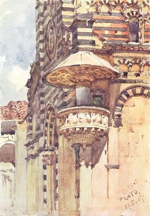 Seller image for The West front of the Cathedral of Prato for sale by Antiqua Print Gallery