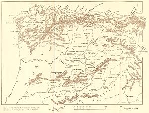 Bild des Verkufers fr Sketch map accompanying "Northern Spain" zum Verkauf von Antiqua Print Gallery