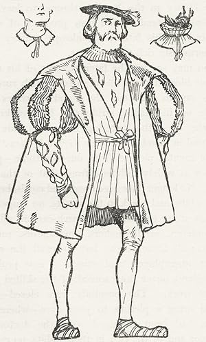 Bild des Verkufers fr A Man with costume of the Time of Henry VIII zum Verkauf von Antiqua Print Gallery