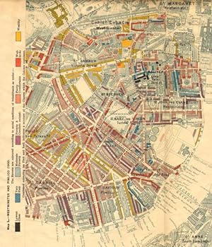 BOOTH POVERTY MAP St John's Wood Hampstead Maida Vale Belsize Park Swiss C 1902 
