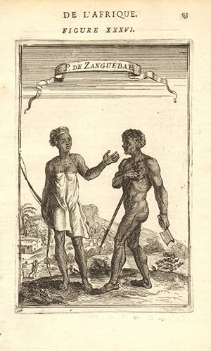 Bild des Verkufers fr P(euples) de Zanguebar - De L'Afrique zum Verkauf von Antiqua Print Gallery