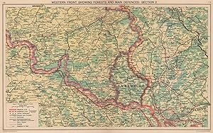 Western Front showing forests and main defences: Section 2