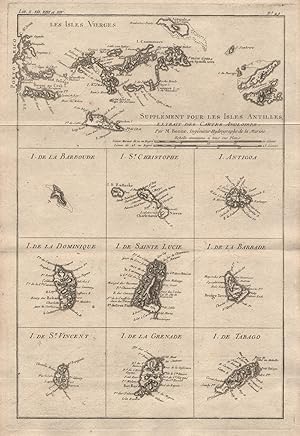 Supplement pour les Isles Antilles Extrait des Cartes Angloises