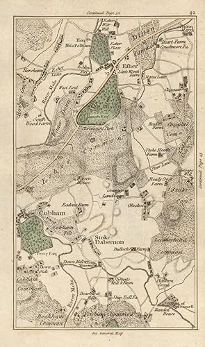 [Map section 42] This antique map section contains all or part of the following modern suburbs/to...