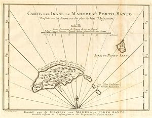 Carte des Isles de Madère & Porto-Santo [Map of the Islands of Madeira & Porto Santo]