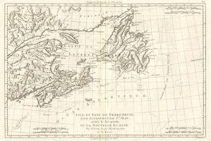 Isle et Banc de Terre-Neuve, Isle Royale et Isle St. Jean, avec l'Acadie ou la Nouvelle Écosse [N...