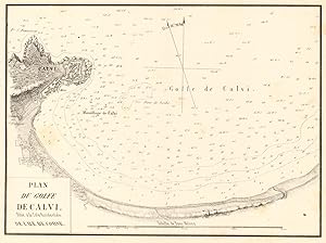 Plan du Golfe de Calvi, situé à la cote occidentale de l'ile de Corse [Plan of the Bay of Calvi, ...