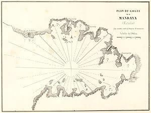 Plan du Golfe de Mandaya (Natolie) [Plan of Güllük or Mandalya Gulf (Anatolia)]