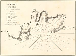 Divers ports sur l'ile [Various bays on the island of Kythnos]