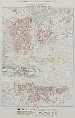 Descriptive map of London Social Conditions Eastern Survey Area Sheet 4. Outer East, comprising E...