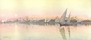 Seller image for Cairo from the River - Evening for sale by Antiqua Print Gallery