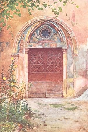 Seller image for Doorway of the Monastery of S. Benedict (Sagro Speco) at Subiaco for sale by Antiqua Print Gallery