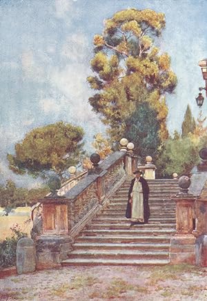 Seller image for Steps of the Dominican Nuns' Church of SS. Domenico and Sisto for sale by Antiqua Print Gallery