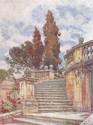 Seller image for Steps of the Church of SS. Domenico and Sisto for sale by Antiqua Print Gallery