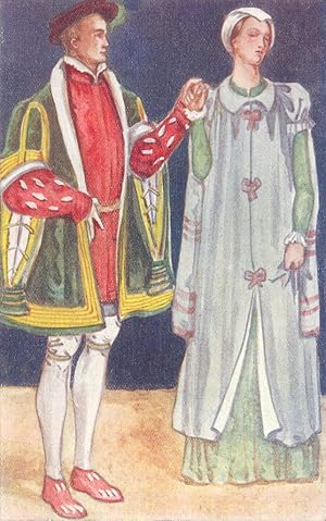 Bild des Verkufers fr A Man and Woman of the Time of Edward VI. 1547-1553 zum Verkauf von Antiqua Print Gallery