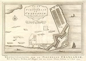 Plan de la Forteresse de Cranganor, avec ses Ouvrages extérieurs, et le Projet dun nouveau Fort;...