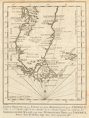 Carte de la Partie la plus Méridionale de lAmérique [Map of the southernmost part of America]