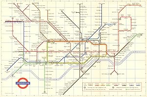 London Transport - Diagram of lines - 1969 [768/1881Z/1,000,000]