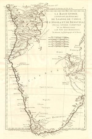 La Basse-Guinée, contenant les Royaumes de Loango, de Congo, dAngoIa et de Benguela ; avec la Ca...