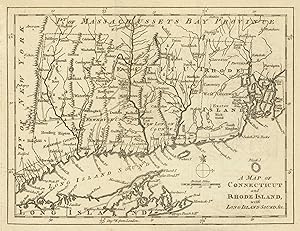 A map of Connecticut and Rhode Island with Long Island Sound &c.