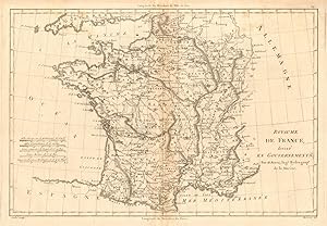 Image du vendeur pour Royaume de France, divis en Gouvernements [The Kingdom of France, divided into Provinces] mis en vente par Antiqua Print Gallery