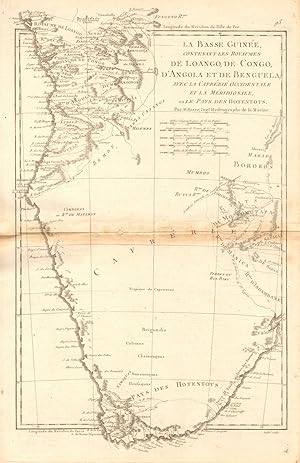 La Basse-Guinée, contenant les Royaumes de Loango, de Congo, dAngoIa et de Benguela ; avec la Ca...