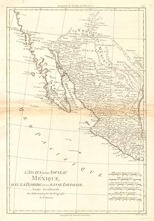 Lancien et le nouveau Mexique, avec la Floride et la Basse Louisiane, partie Occidentale [Mexico...