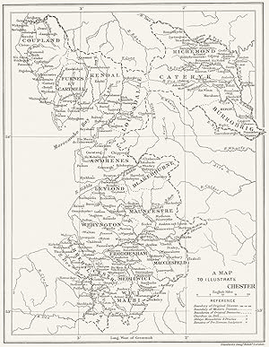 Imagen del vendedor de A Map to illustrate Chester a la venta por Antiqua Print Gallery