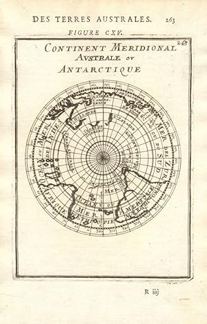 Continent Meridional Austral ou Antarctique - Des Terres Australes