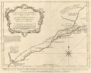 Suite de la Coste de Guinée, depuis la Rivière de Volta, jusqu'à Jakin ou sont les Royamues de Ko...