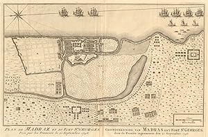 Plan de Madraz et du Fort St. Georges, pris par les François le 21 Septembre 1746 [Plan of Madras...