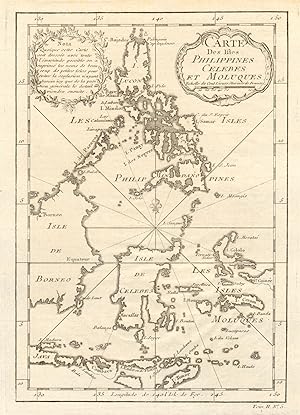 Carte des Isles Philippines, Celebes, & Moluques [Map of the Philippines, Sulawesi, and the Maluk...