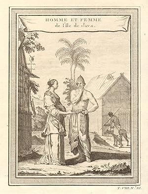 Homme & Femme de L'Ile de Java [A man and woman of the island of Java]