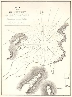 Plan de Ak Metchet (Au N.O. de la cote de Crimee) [Plan of Yarylhachska bay (North west Crimean C...