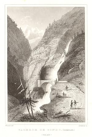 Seller image for Galerie de Gondo (Simplon) (Valais) for sale by Antiqua Print Gallery