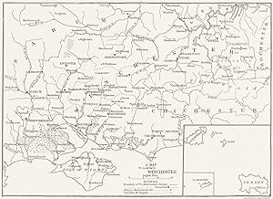 Bild des Verkufers fr A Map to illustrate Winchester zum Verkauf von Antiqua Print Gallery
