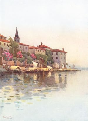 Imagen del vendedor de A Grey Morning, Lago Maggiore a la venta por Antiqua Print Gallery