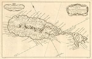 Carte de l'Isle de St Christophle [Map of the island of St Christopher (St Kitts)]