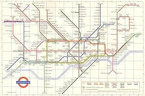 Seller image for London Transport - Diagram of lines - 1971 [1270/3040M/1,000,000] for sale by Antiqua Print Gallery