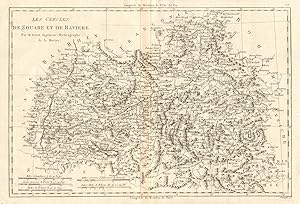 Imagen del vendedor de Les Cercles de Souabe et de Baviere [The Circles of Swabia and Bavaria] a la venta por Antiqua Print Gallery