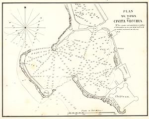 Plan du Port de Civita Vecchia [Plan of the port of Civitavecchia]