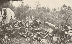 Wreckage of German transport near Chambois, after R.A.F. attacks