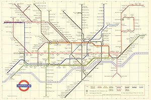 Seller image for London Transport - Diagram of lines - 1970 [1169/4088Z/1,000,000] for sale by Antiqua Print Gallery