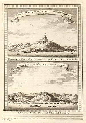 Fort Hollandois de Cormentin nommé Amsterdam // Fort Royal de Manfro [The Dutch Fort Amsterdam at...