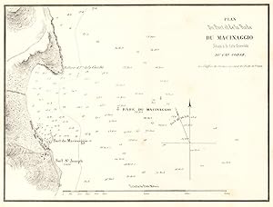 Plan du port et de la Rade du Macinaggio situés à la cote orientale du Cap Corse [Plan of the por...