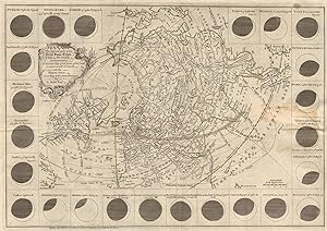 The geography of the great solar eclipse of July, 14, 1748 exhibiting an accurate map of all part...