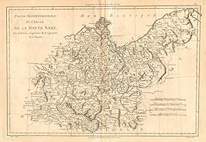 Imagen del vendedor de Partie Septentrionale du Cercle de la Haute Saxe [The northern part of the Circle of Upper Saxony] a la venta por Antiqua Print Gallery