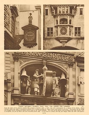 Three notable clocks that tell the hours for London